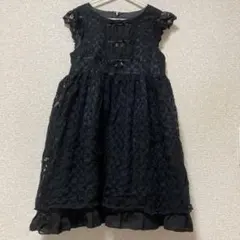 anyfam130黒リボンレースノースリーブワンピース