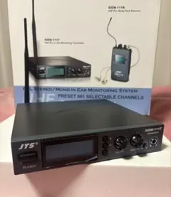 JTS インイヤーモニターシステム SIEM-111T/SIEM-111R JTS、SIEM-111、イヤモニ、インイヤーモニター、ステレオ対応、800MHz