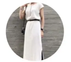 PAGEBOY ページボーイ　ホックネックリブワンピース　アイボリー