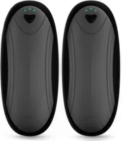 充電式カイロ 2個セット 3秒急速発熱 最大24時間連続使用可能 グレー