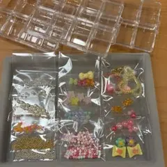 ハンドメイド用 ビーズ詰め合わせ&ビーズケース3個セット