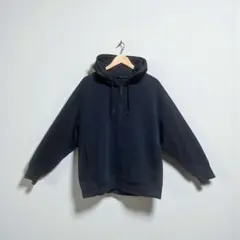 美品　ユニクロ ジルサンダー+J ドライスェット ハーフジップパーカー　黒　L