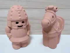 おーい！ はに丸くん ひんべえ 素焼き 貯金箱 はに丸 - メルカリ