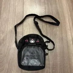 KUROMI クロミ クリアポケット ショルダーバッグ 黒　ブラック