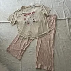 【タグ付き新品】ユニクロ　ムーミンラウンジセット　L ナチュラル