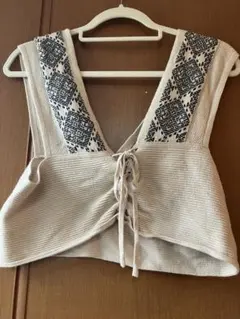 KHALITA ニット ベスト　ビスチェ