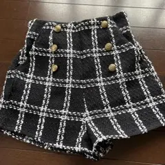 ハイウエストツイードショートパンツ[mei36]