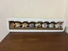 フクロウの陶器置物8体セット