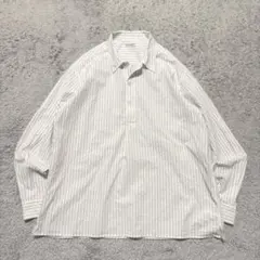 BEAUTY&YOUTH ワッシャー ピンストライプ プルオーバーシャツ