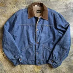70年代 USA製 Wrangler ラングラー デニムボアジャケット 40