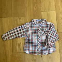 familiar チェック柄 長袖シャツ