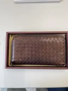 Bottega Veneta 編み込みレザー長財布