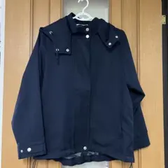 ネイビー マウンテンパーカー フード付（取り外し可能）