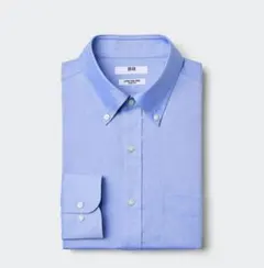 ユニクロ 青 長袖シャツ Sサイズ