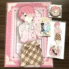 京まふ　リゼロ アクスタ　缶バッジ他　京都旅行vel. ラム　ブース配布品