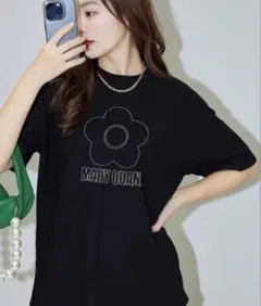 【新品未使用タグ付き】MARY QUANT PUBLUX 刺繍ワッフルTシャツ