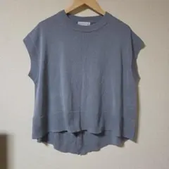 【最終日】SEASON REASON グレー ニットベスト M