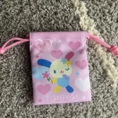 ウサハナ 巾着袋 サンリオ ピンク　プチ巾着