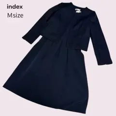 index フォーマルワンピースジャケット2点セット ネイビー M ワールド