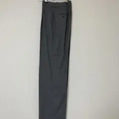 ユニクロ　タックワイドパンツ グレー　丈長め