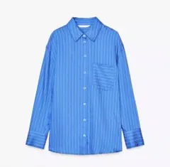 本日限定 ZARA ZW COLLECTION オーバーサイズストライプシャツ