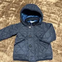 サンカンシオン　中綿ジャケット　コート　ブルゾン　90 デニム風　ファスナー