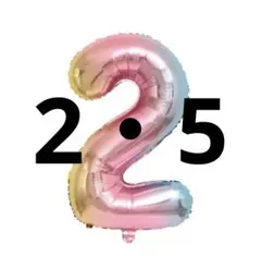 ナンバーバルーン 32インチ　約80センチ　誕生日　数字　バースデー　風船h