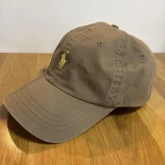 90s POLO by Ralph Lauren ブラウン キャップ 刺繍 - メルカリ
