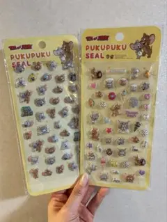 【正規品】トムとジェリー ぷくぷくシール　２枚セット