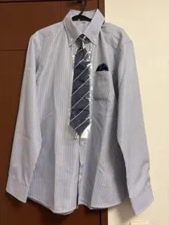新品フォーマルシャツ ネクタイ ポケットチーフ付き 170cm