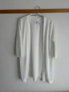 【美品】 m.f.editorial カーディガン 白 七分袖 Mサイズのサムネイル