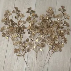 【10本セット】ウェルカムスペース ゴールド装飾用フラワーセット ハート