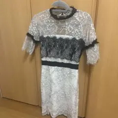 レースフリル付きナイトドレス Mサイズ キャバドレス