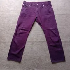 GUパープル デニムパンツ ウエスト94cm！