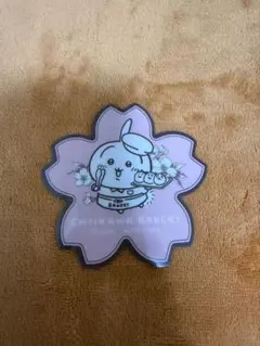 ちいかわベーカリー　限定特典 桜型コースター うさぎ