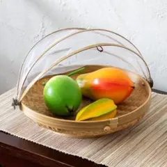 竹製アジアンフードストッカー 収納バスケット カゴ アジアン雑貨4