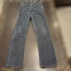 ダークブルー ストレートパンツ