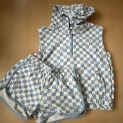 GAP KIDS チェック柄パーカーセット XL