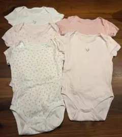 Zara ベビー ボディスーツ 6-9month 74cm ピンク フラワーのサムネイル
