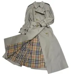 超極美品✨ 着丈110 ✨バーバリー✨ロングトレンチコート ノバチェック 38