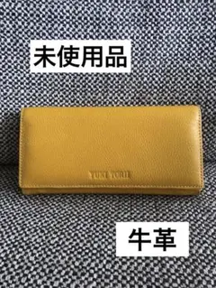 【本日限定値下げ】未使用品 牛革 YUKI TORII 金運を呼ぶイエロー長財布