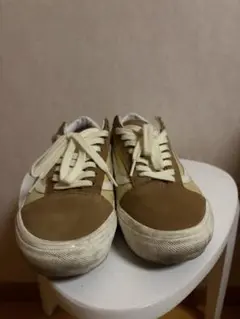 【中古】VANS Skate Old Skool ベージュ ブラウン 27.0