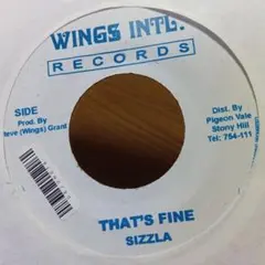 レゲエレコード★•SIZZLA / THAT'S FINE ヒップホップ