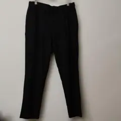 黒 スラックススタイル カジュアルパンツ