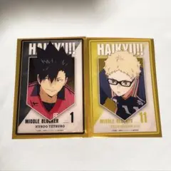 ハイキュー!! ベースヤードトーキョー クリアカード 黒尾鉄朗 月島蛍