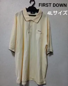 FIRST DOWN半袖ポロシャツ 4L ゴルフウェア 状態良 ファーストダウンのサムネイル