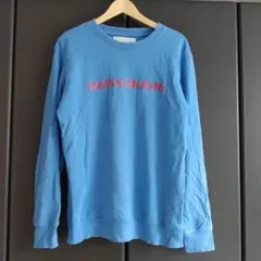 カルバンクラインジーンズ スウェット トレーナー ロゴ プリント L ブルー