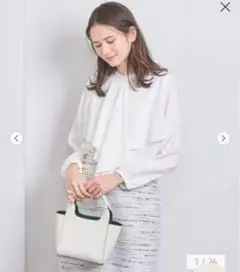 【新品タグ付】UNITED ARROWS TA/P フロントフリル ブラウス