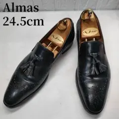 【ALMAS／アルマス】イタリア製 メンズ ドレス•ビジネスシューズ ALMAS】 アルマス W-TIP ウイングチップ 1807 NERO | ABC-MART
