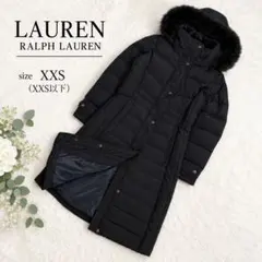 2341◇LAUREN RALPH LAUREN ボアダウンコート M 黒 - メルカリ